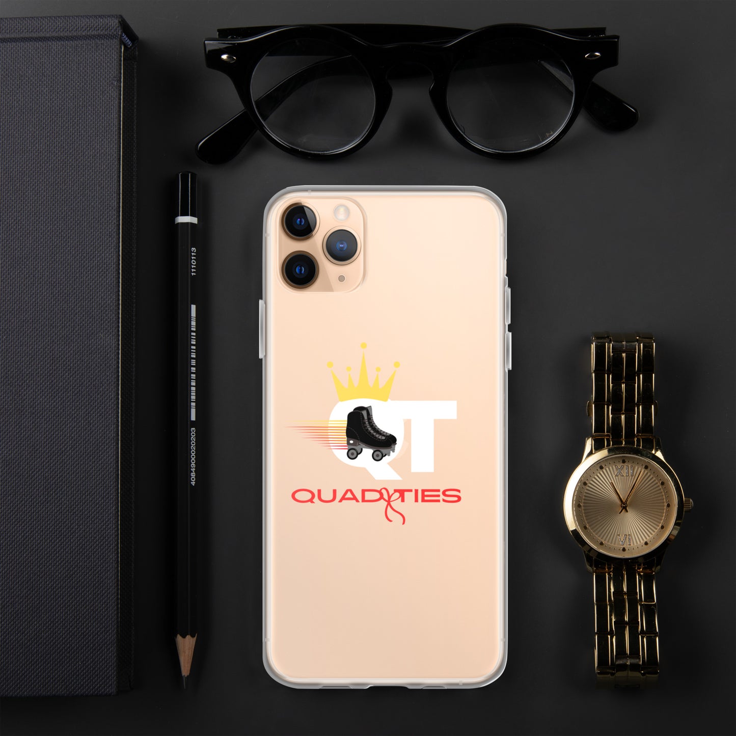 QuadTies iPhone Clear Case